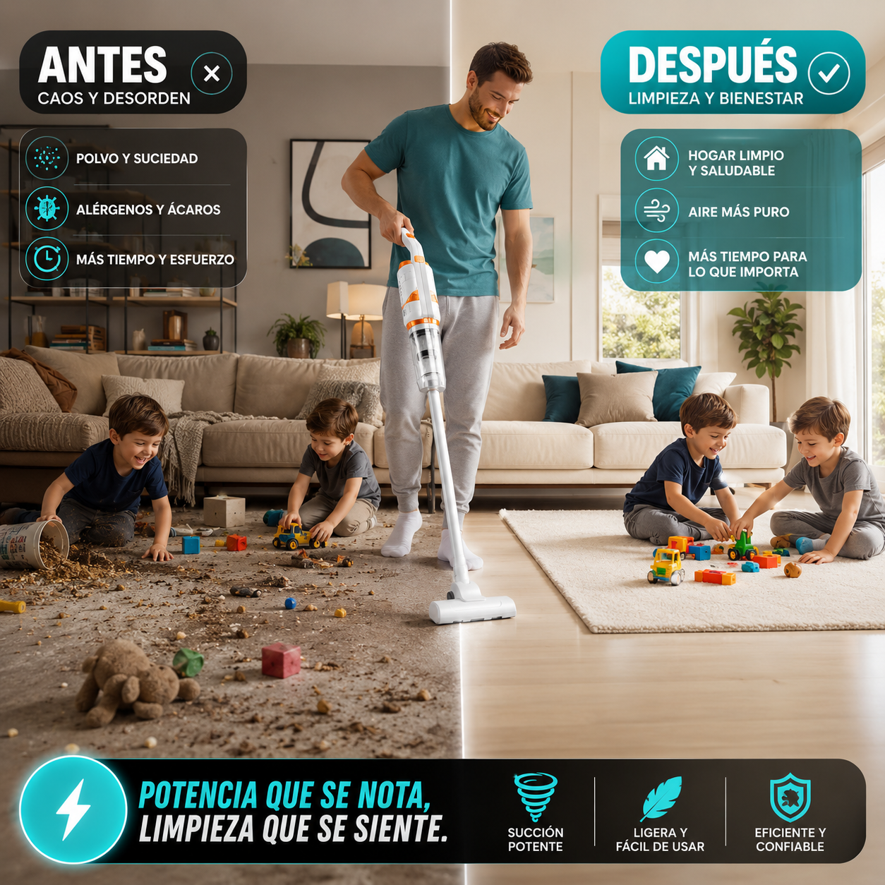 CleanerVeltra™ Aspiradora inalámbrica