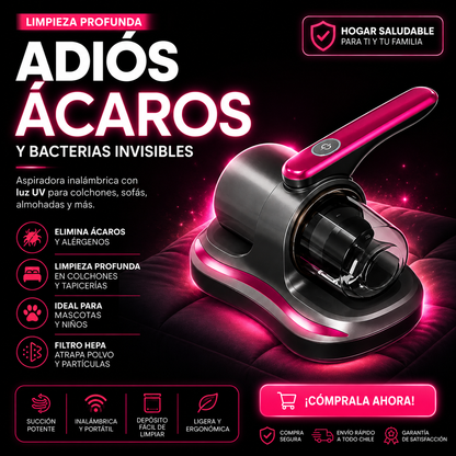 Vacuum Veltra™  Aspiradora UV Anti Ácaros