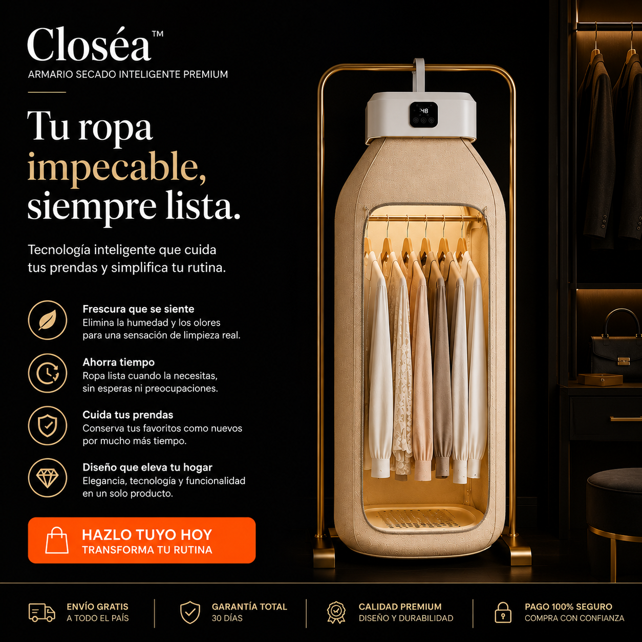 Closéa™ | Armario Secado Inteligente Premium