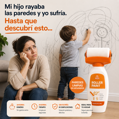 WallPure™  Rodillo Limpiador de Paredes