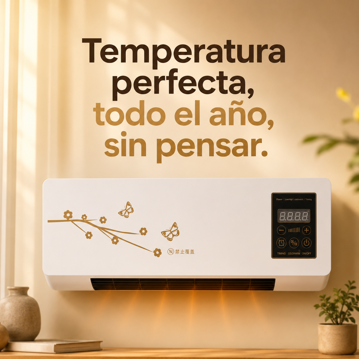 WarmAura™ Calefactor Inteligente de Pared