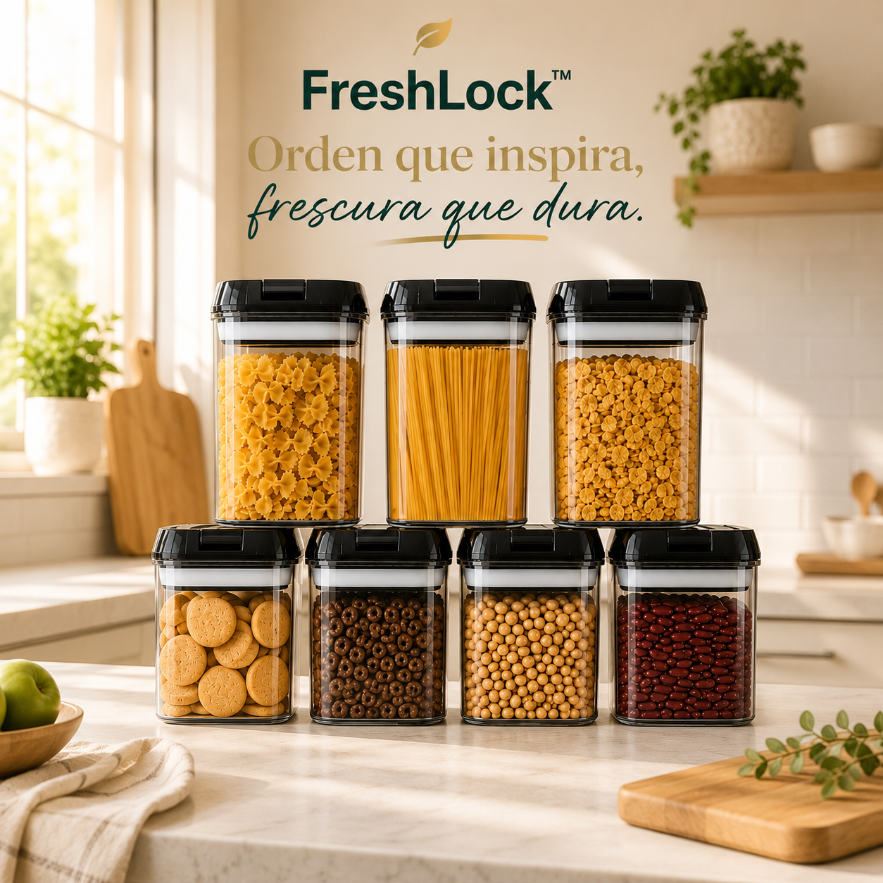 FreshLock™ Set de 7 Contenedores Herméticos Premium