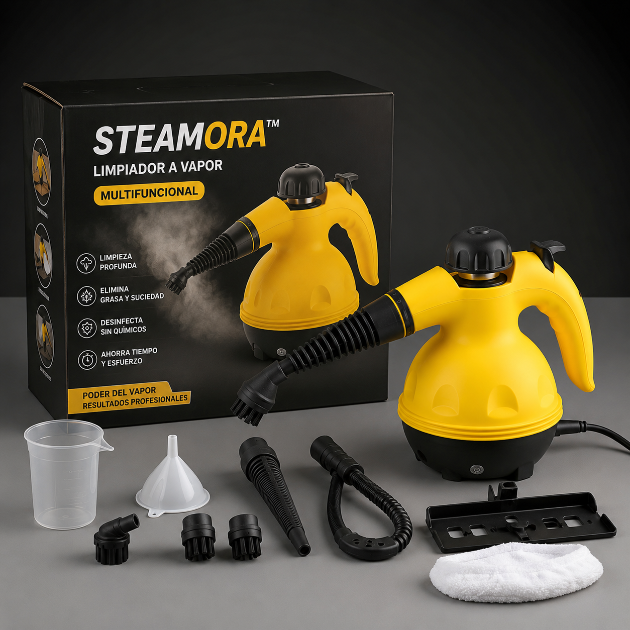 Steamora™  Limpiador a Vapor Multifuncional
