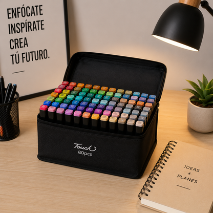 ColorMuse™  Set Premium de 80 Marcadores Artísticos