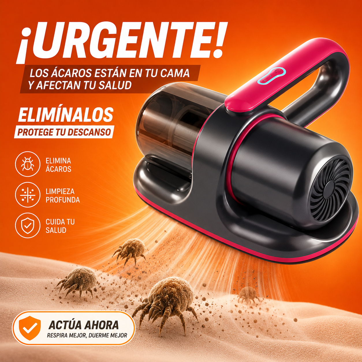 Vacuum Veltra™  Aspiradora UV Anti Ácaros