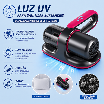 Vacuum Veltra™  Aspiradora UV Anti Ácaros