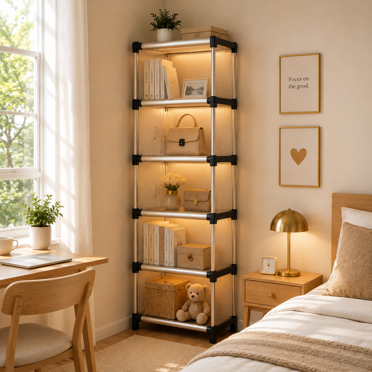 Clarix™  Organizador Modular con Puertas Deslizantes