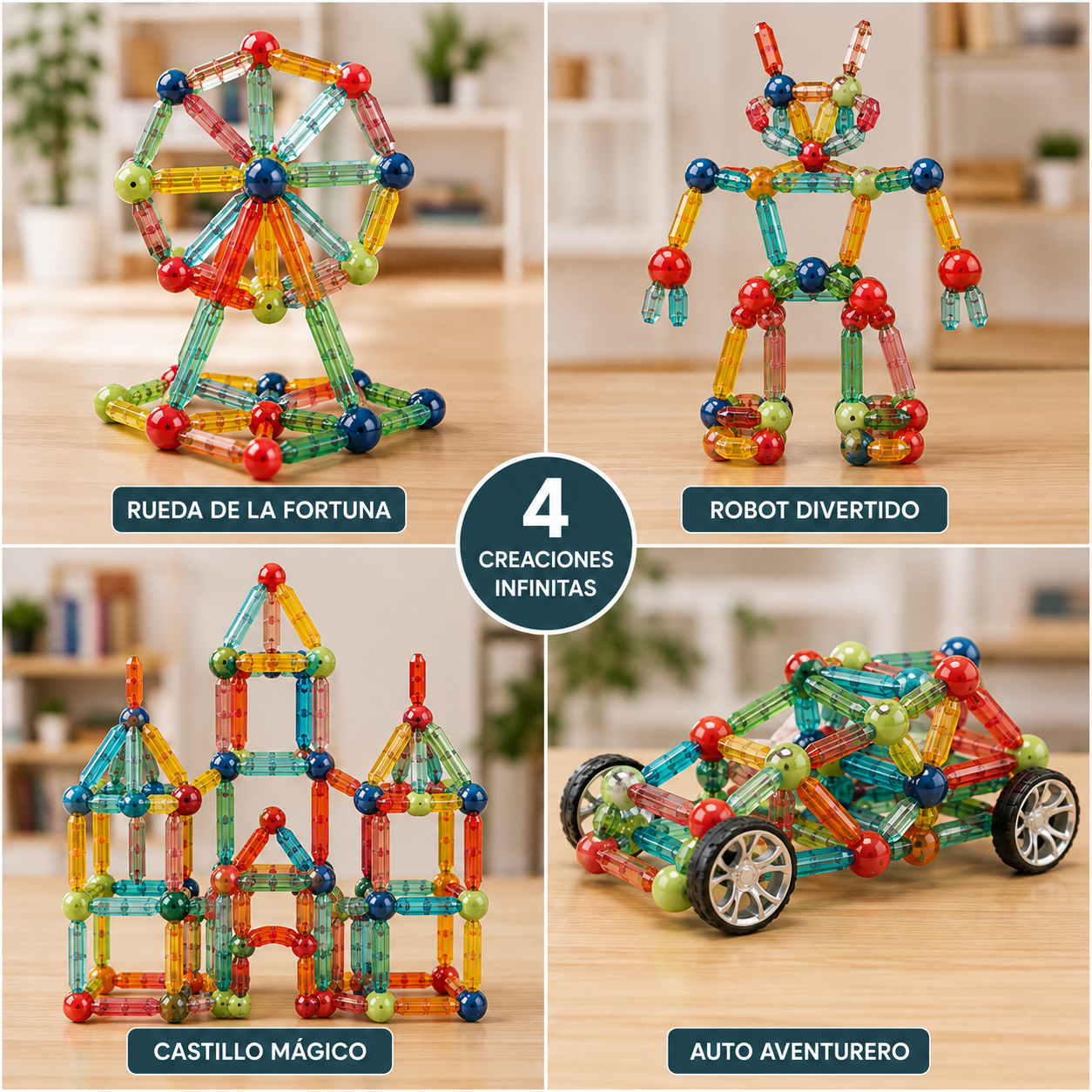 Magnix™  Juego de Construcción Magnético 3D