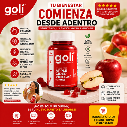 VitaCider™ GOLI GOMITAS DE VINEGRE DE MANZADA