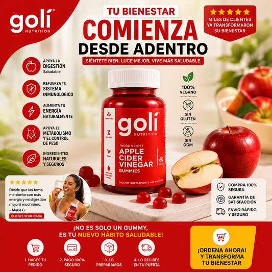 VitaCider™ GOLI GOMITAS DE VINEGRE DE MANZADA