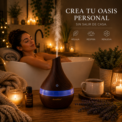 AuraMist™  Difusor Aromático de Bienestar
