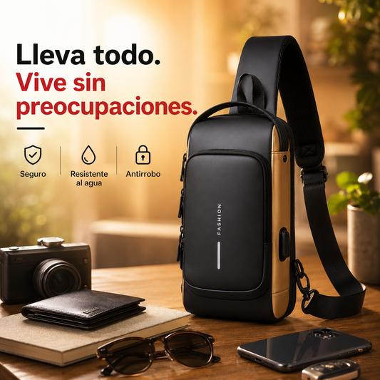 UrbanVault™  Bolso Cruzado Antirrobo Premium
