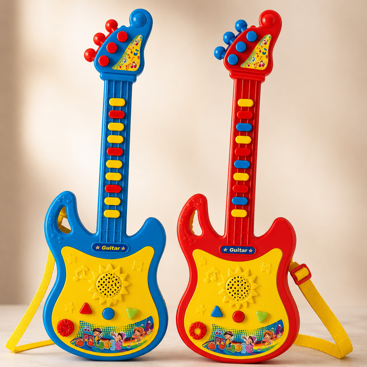 Ritmo™  Guitarra Electrónica Infantil con Micrófono