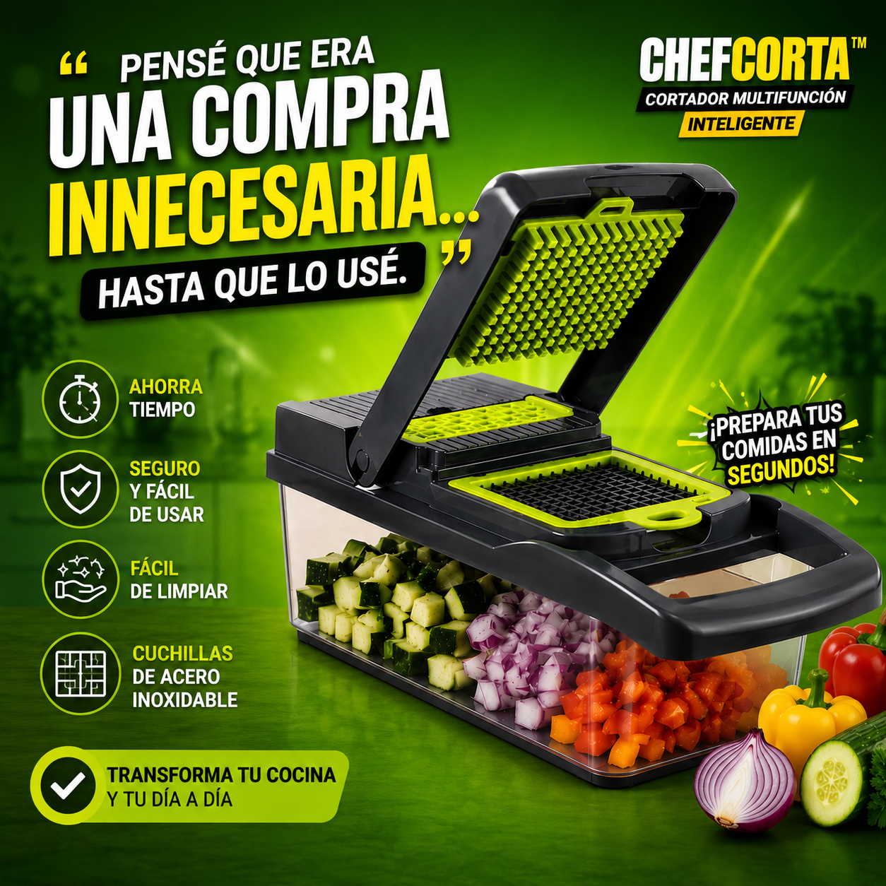 ChefCorta™   Cortador Multifunción Inteligente