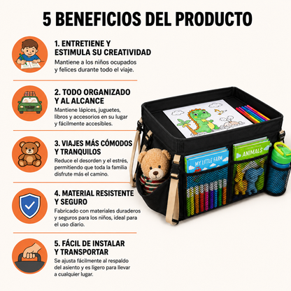 TravelKid™ | Mesa Organizadora Infantil para Viajes